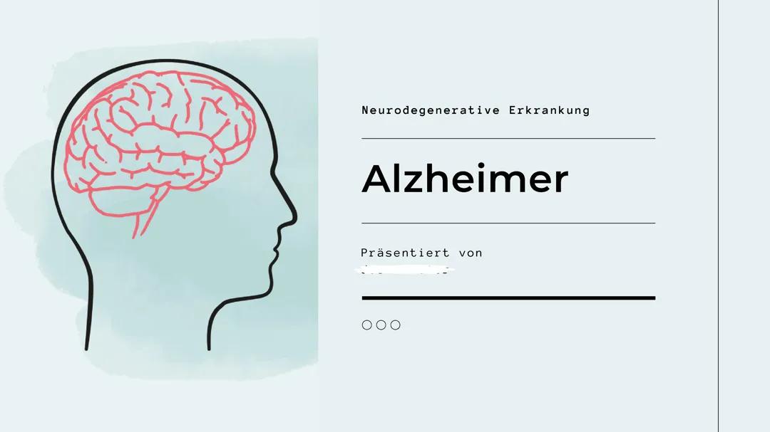 Präsentation Alzheimer Krankheit