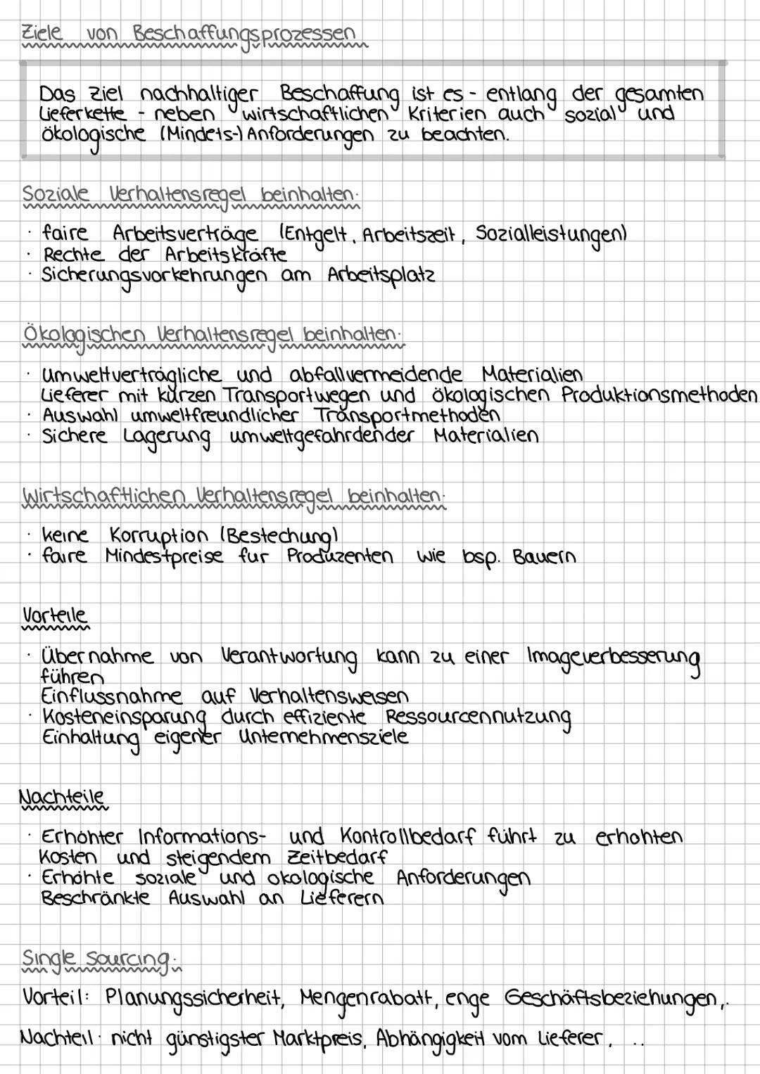 # BWL-KA 1
Beschaffung und Lagerhaltung
Unter Beschaffung wird der Einkauf der für die Leistungs-
erstellung benötigten Materialien (2 B R