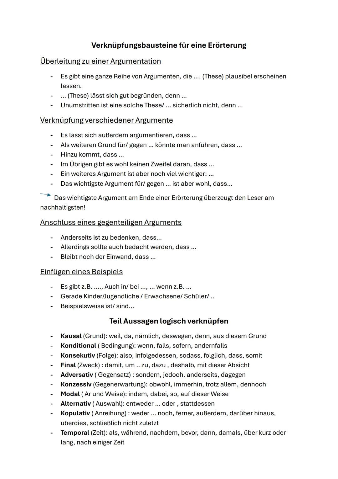 # Eine Texterörterung schreiben
Bei einer Text gebundenen Erörterung sind die Fragestellung oder das Problem durch einen Text vorgegeben.Di