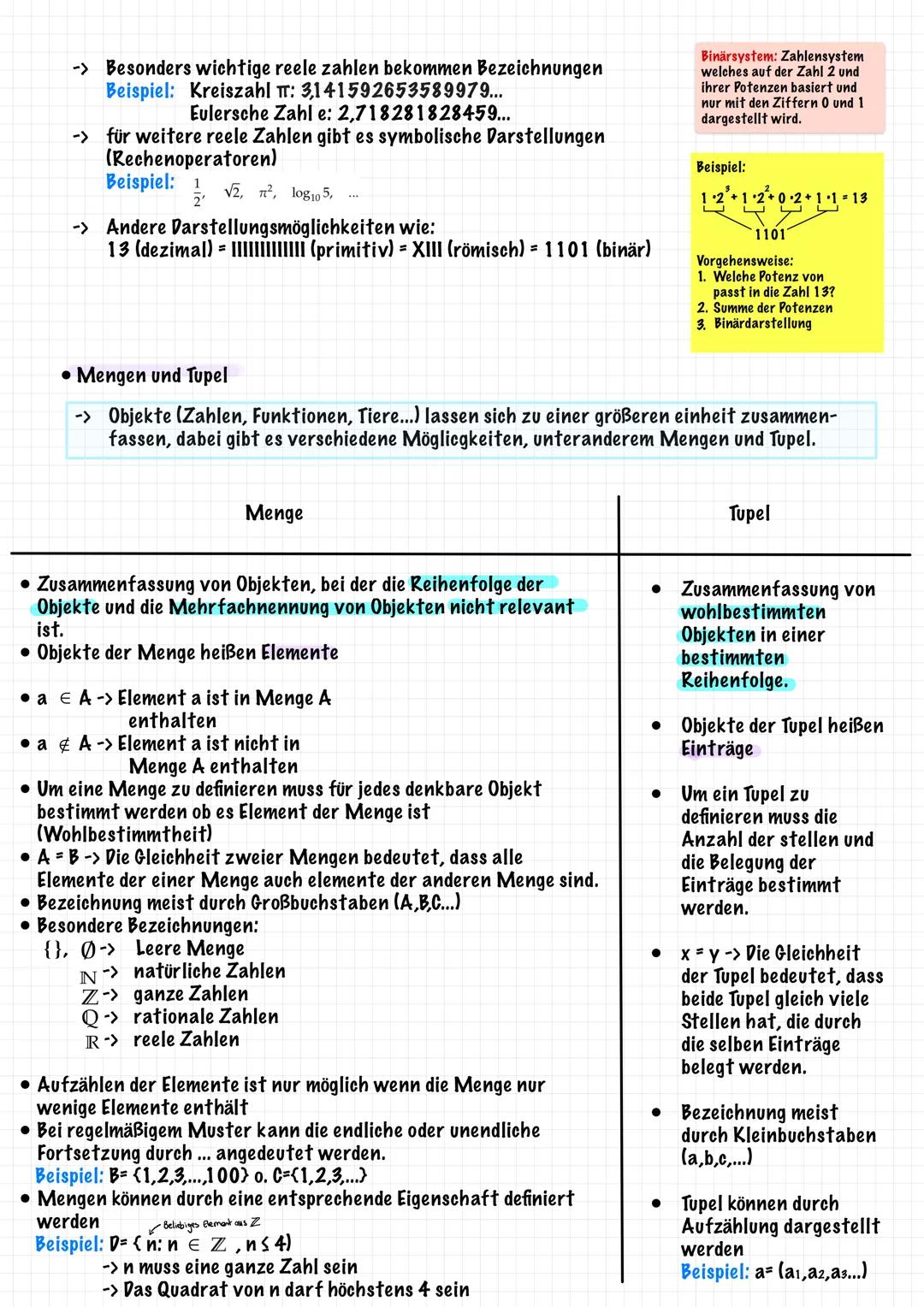 --- OCR Start ---
Mathe-vorkurs 2024
1) Mathematische Grundstrukturen
• Mathematik beschäftigt sich ganz allgemein mit abstrakten Strukturen