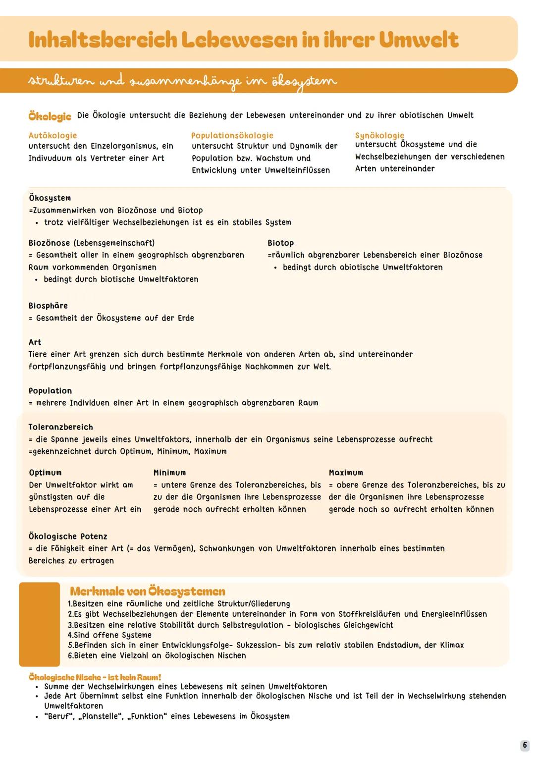 --- OCR Start ---
1
2
LEBEWESEN IN IHRER UMWELT
1. Strukturen und Zusammenhänge im Ökosystem
a. Ökologie Begriffe, Merkmale
b. Populationsök