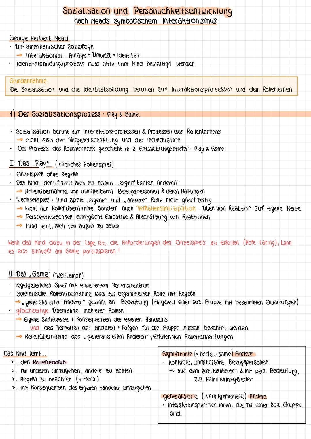 # Sozialisation und Persönlichkeitsentwicklung
nach Meads Symbolischem Interaktionismus
George Herbert Mead
* US-amerikanischer Soziolog