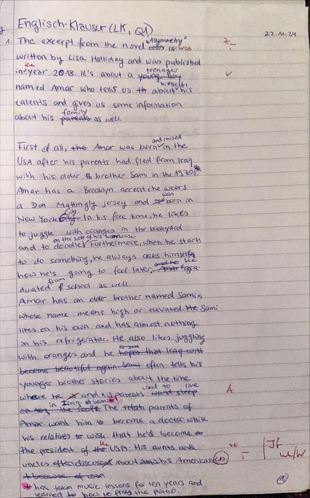 Klausur Q1
Englisch
Leistungskurs
2024
Hilfsmittel:
einsprachiges Wörterbuch Englisch, zweisprachiges
Wörterbuch Englisch-Deutsch/Deutsch