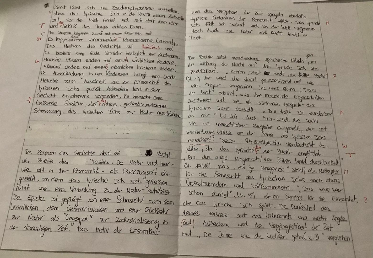 --- OCR Start ---
Deutsch Klausur Nr. 1
Datum: 12.11.2024
Nachschreibetermin
5
10
15
Joseph von Eichendorff - Der Einsiedler (1837)
Komm, Tr