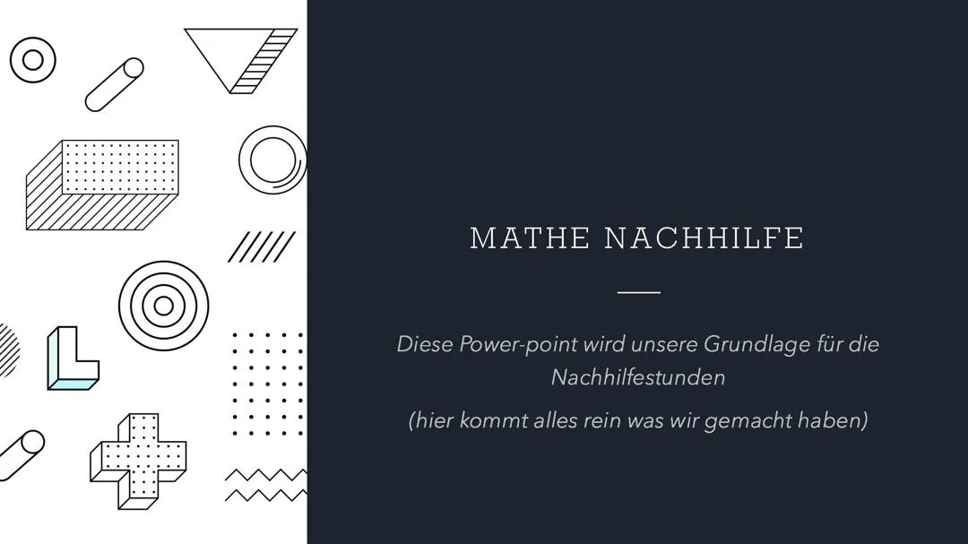Mathe wiederholung