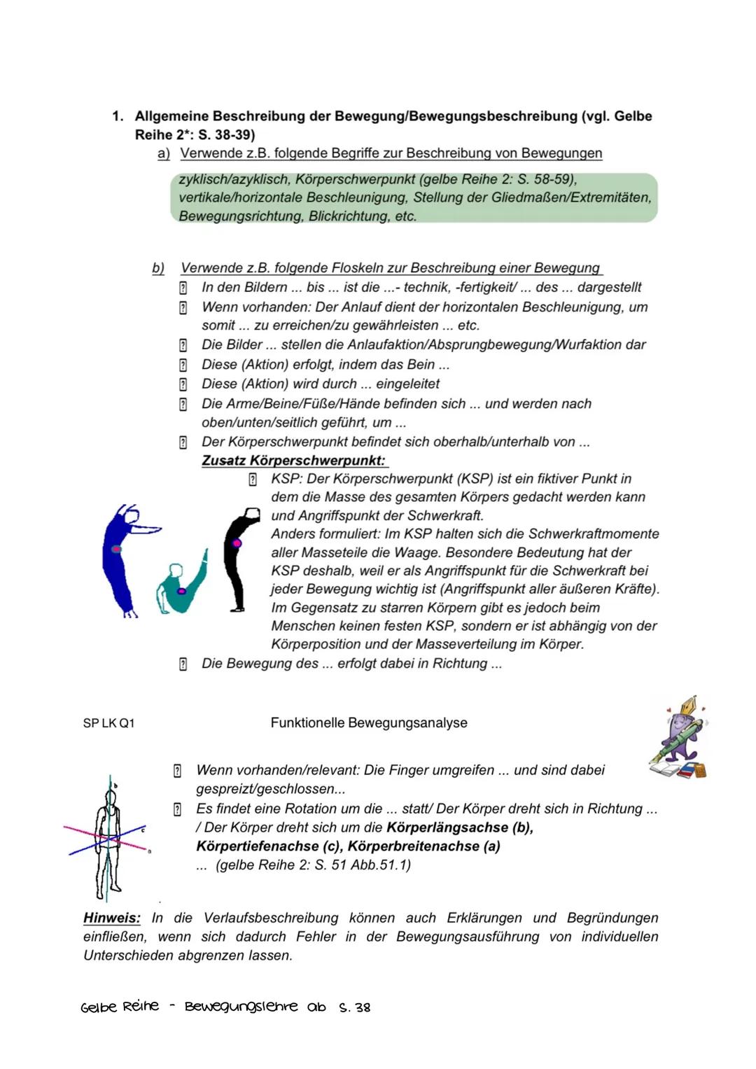 --- OCR Start ---
KLAUSUR NR. 4
Bewegungsanalyse
Morphologische Bewegungsanalyse (vorbereitungs-, Haupt & Enaphase
+ Qualitative Bewegungsme