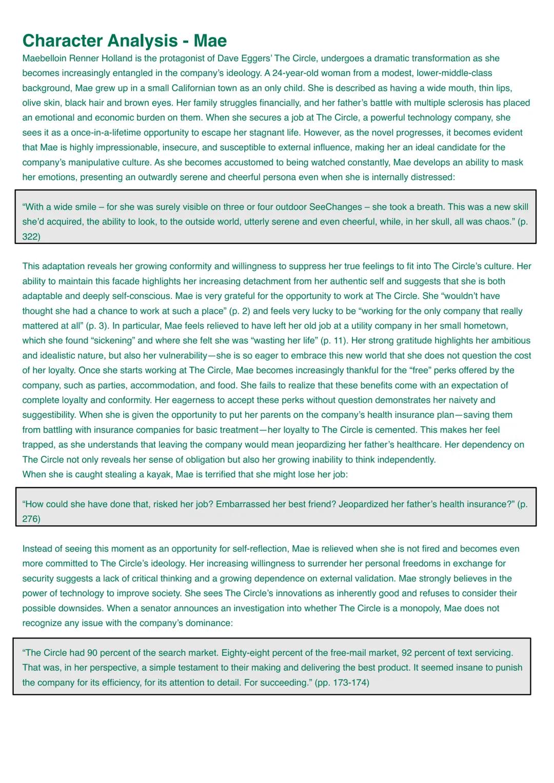 # Portfolio - “The Circle”
Marcelo Urban Charakter constellation
page 3
the plot
page 4
themes and topics
page 5
character analysis
page