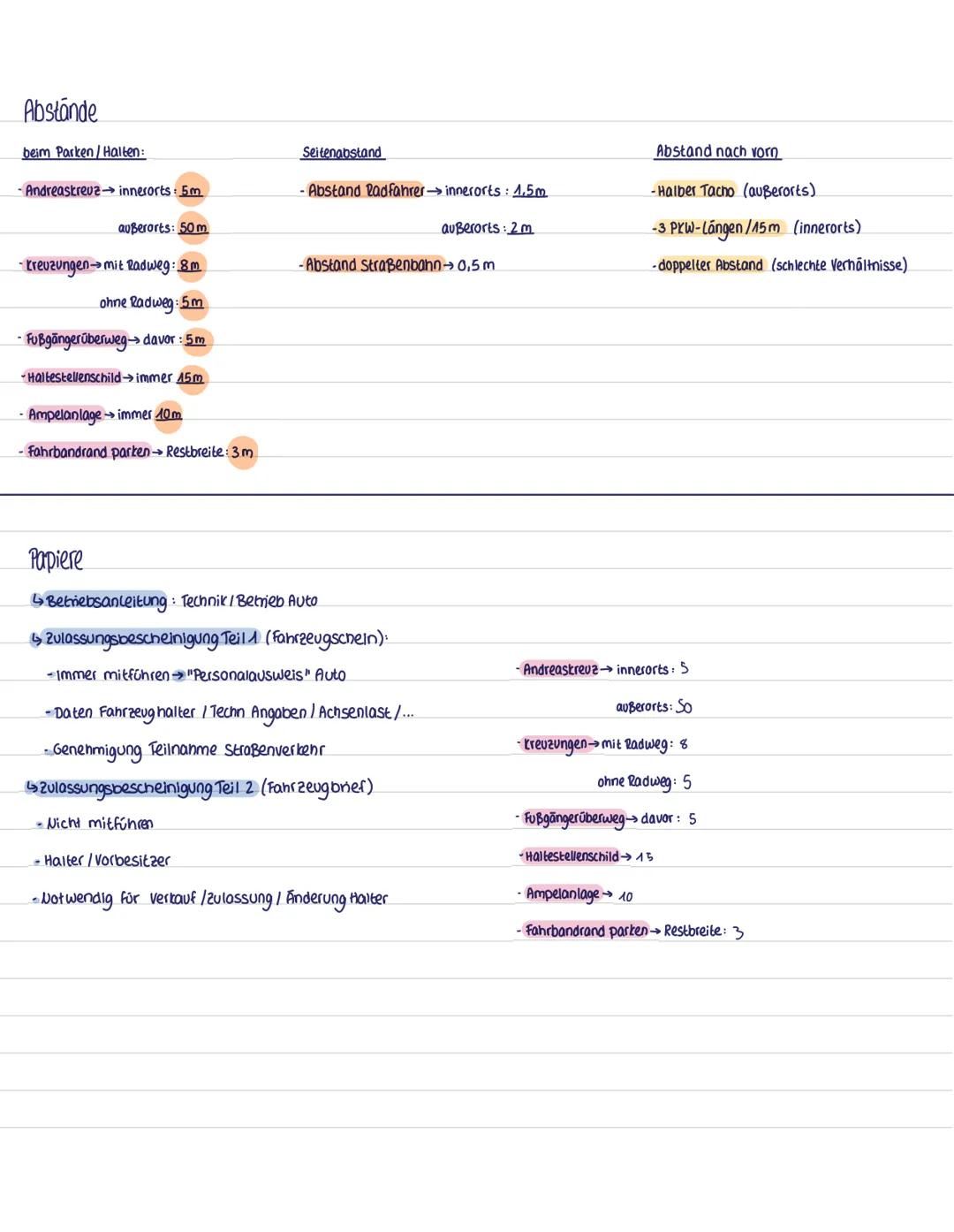 Straßenarten:
Straße: kompletter Verkehrsraum inklusive Fahrstreifen, Fahrbahn,....
Fahrstreifen: Bahn, auf der man fährt, meistens getrenn