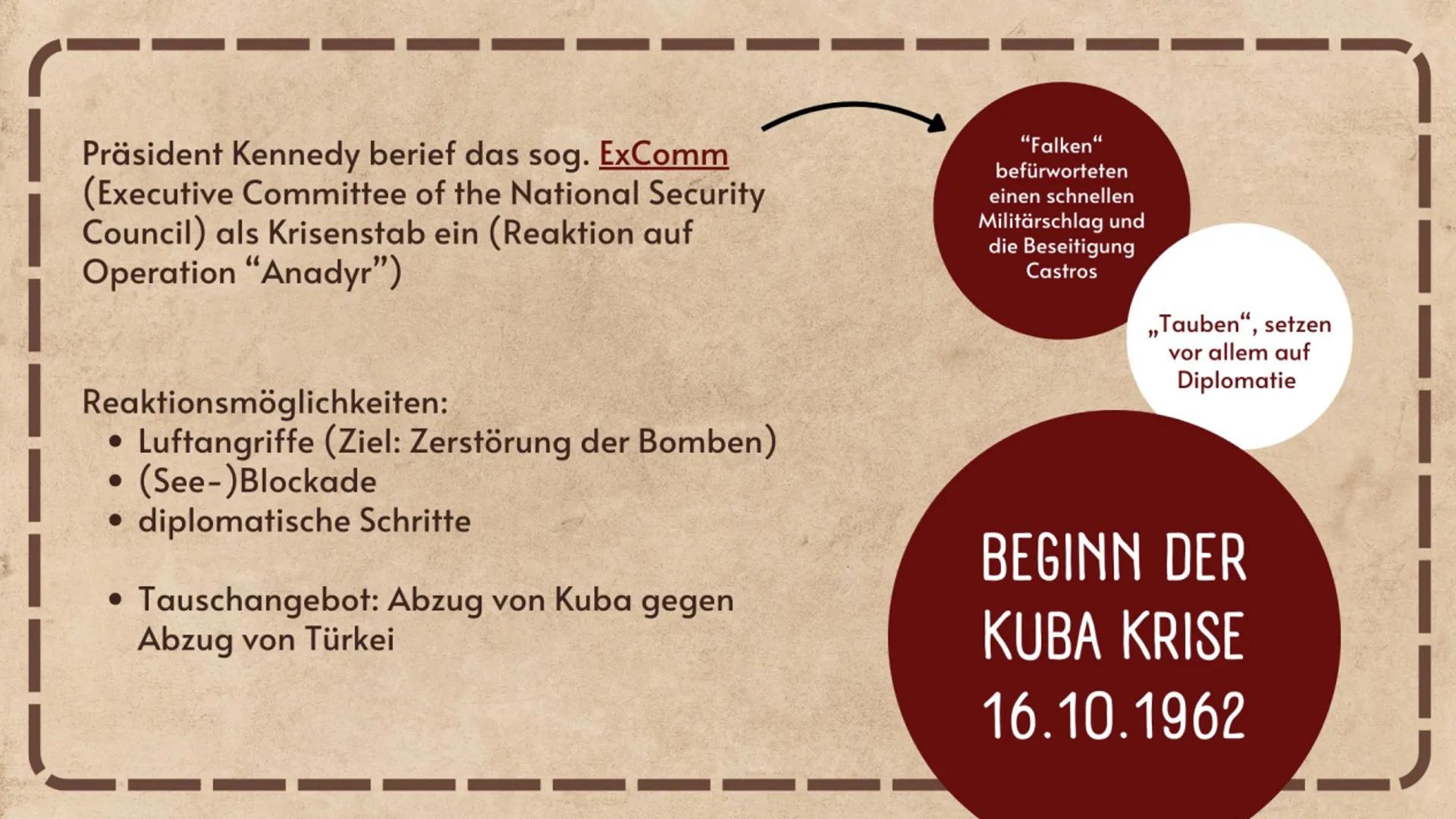 STOP BASES
STOP
ADE
KUBA KRISE
1962
HANDS OFF
CUBA
NO WAR
WER WAR SCHULD
AN DER
ESKALATION DER
KUBA KRISE? --- OCR Start ---
HINTERGRUND DER