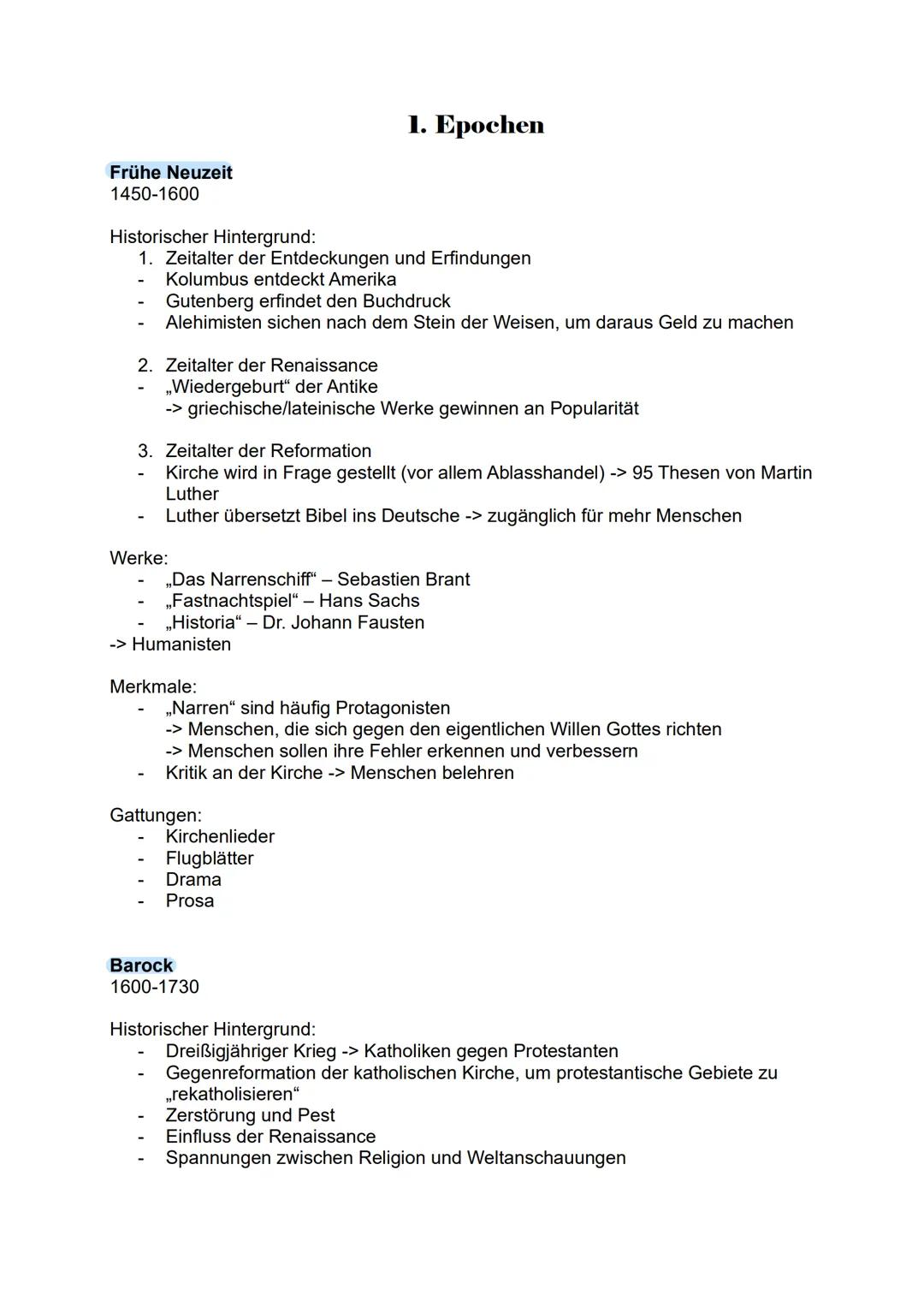 --- OCR Start ---
Abitur 2025
- DEUTSCH LK
Lernzettel
1. Epochen
2. Dramen
3. Erzähltexte
4. Lyrik
5. Sachtexte
6. Sprache
7. Poetologische