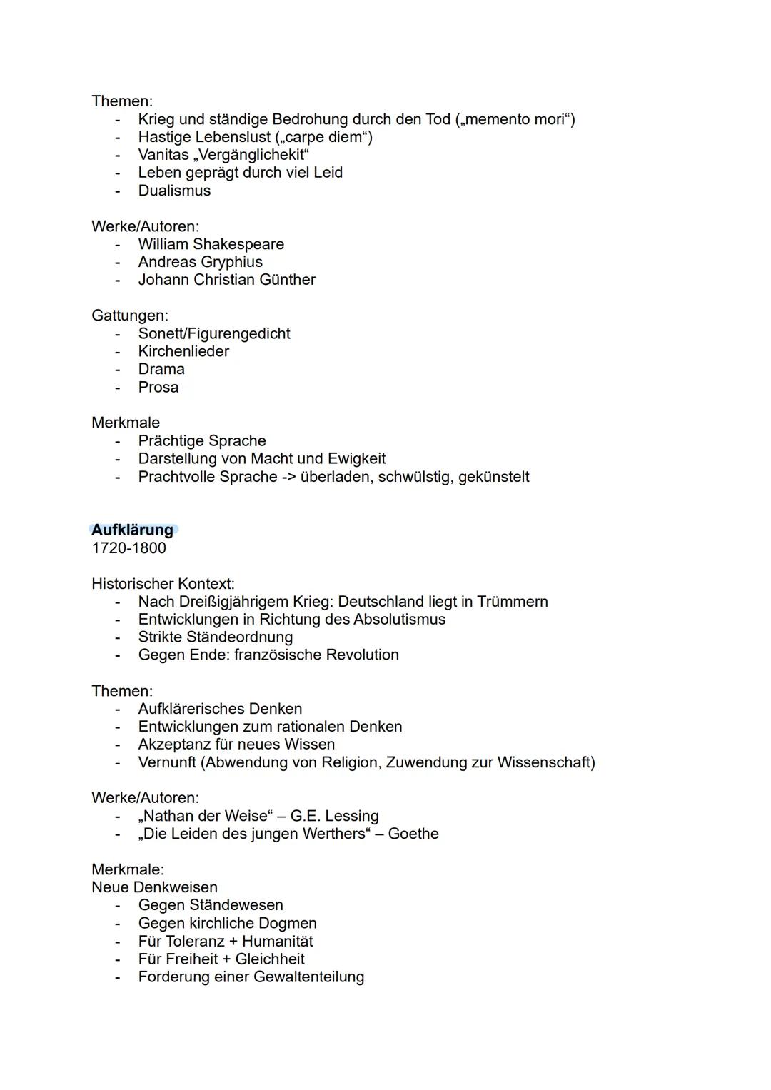 --- OCR Start ---
Abitur 2025
- DEUTSCH LK
Lernzettel
1. Epochen
2. Dramen
3. Erzähltexte
4. Lyrik
5. Sachtexte
6. Sprache
7. Poetologische