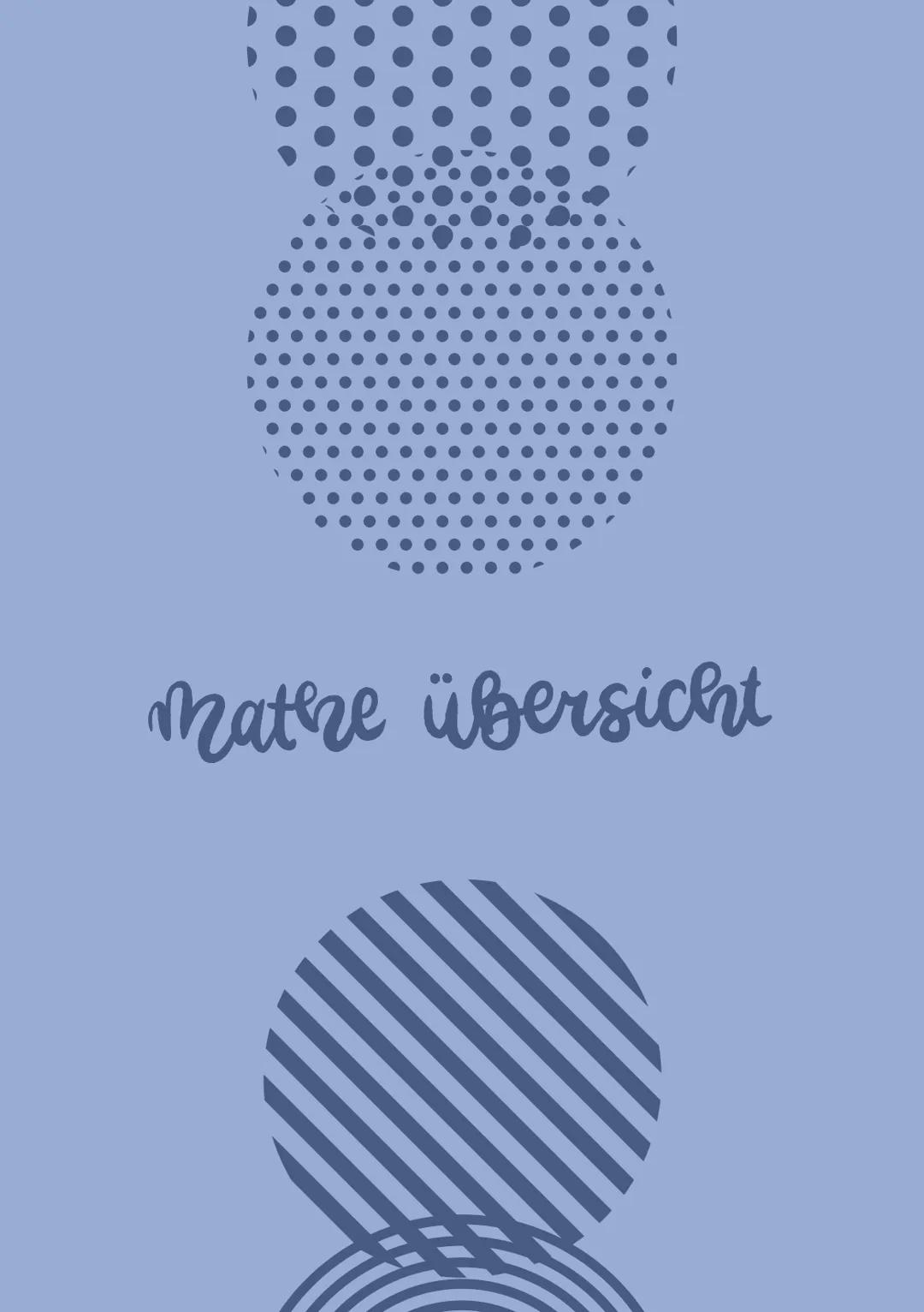 mathe übersicht # zahlen + großen + vechnungen
ZAHLENBEREICHE
1. natürliche Zahlen:
→positive, ganze zahlen
N = {0:1:2;3;...
2. ganze Z