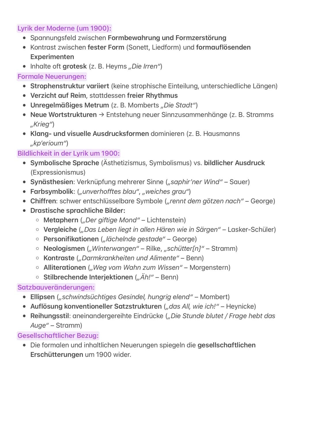 # Epochen der deutschen Literatur
| Epoche | Zeitgeschichtlicher Hintergrund | Leitende Ideen | Themen & Motive | Literarische Formen | Aut