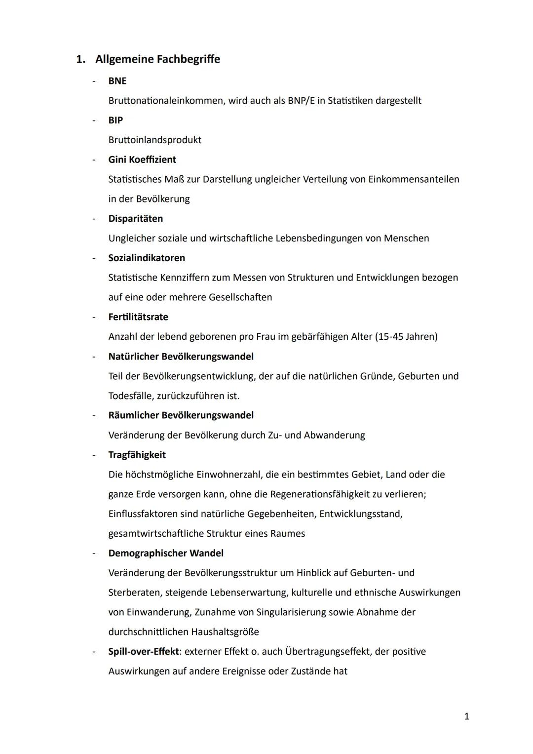 Geographie Leistungskurs Lernzettel
Abitur 2025 --- OCR Start ---
Inhaltsverzeichnis
Allgemeine Fachbegriffe. 1.
1
2. Landwirtschaftliche S