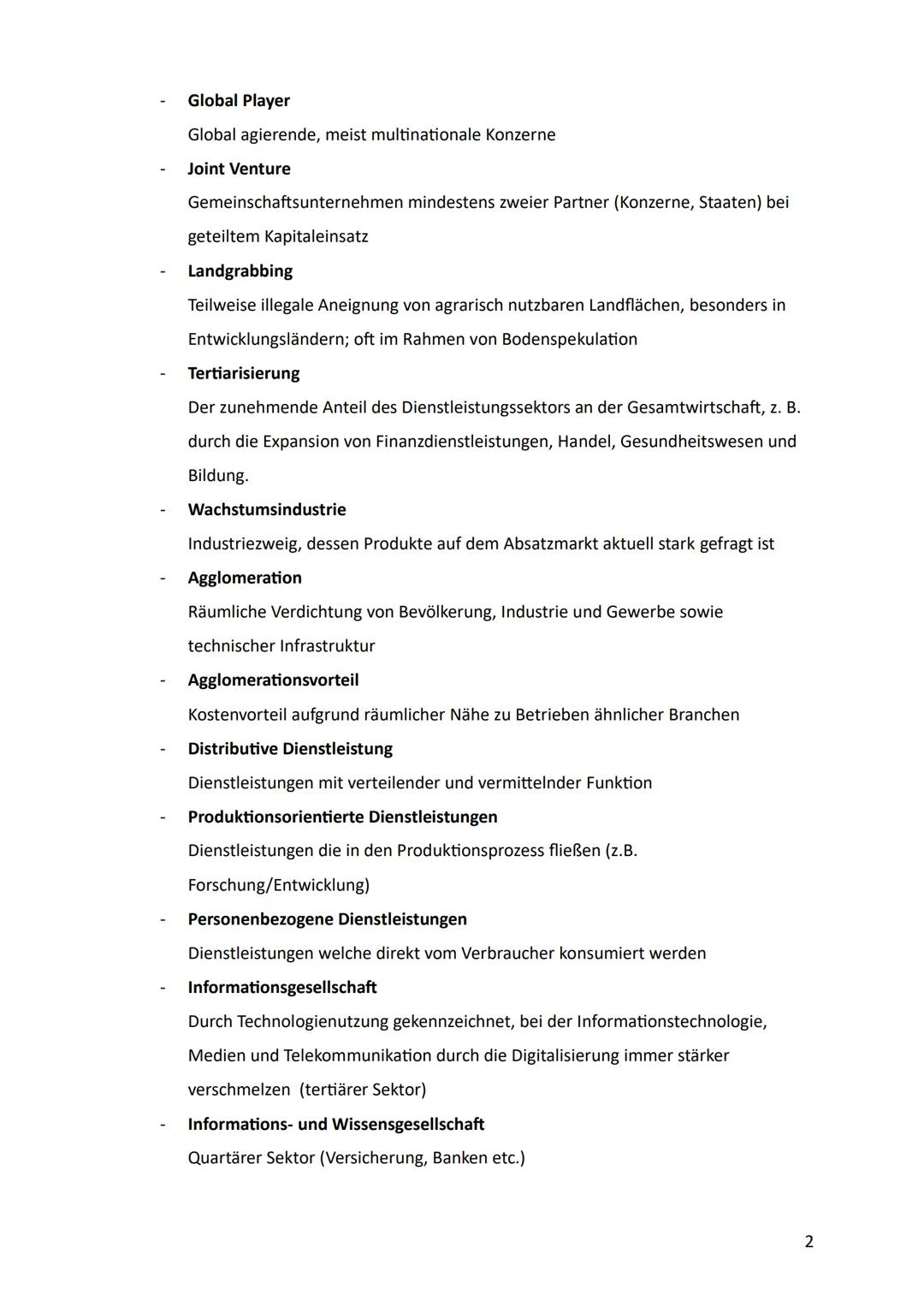 Geographie Leistungskurs Lernzettel
Abitur 2025 --- OCR Start ---
Inhaltsverzeichnis
Allgemeine Fachbegriffe. 1.
1
2. Landwirtschaftliche S