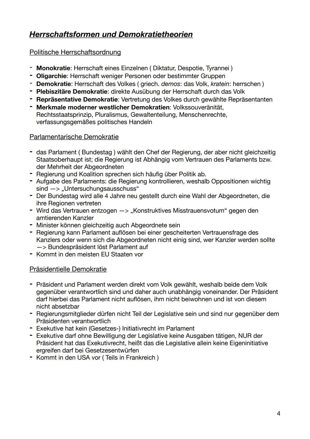 # BRD - Politisches System
Legitimation politischer Herrschaft
- Legitimation: Vertrauen auf Rechtmäßigkeit politischer Herrschaft (Regier