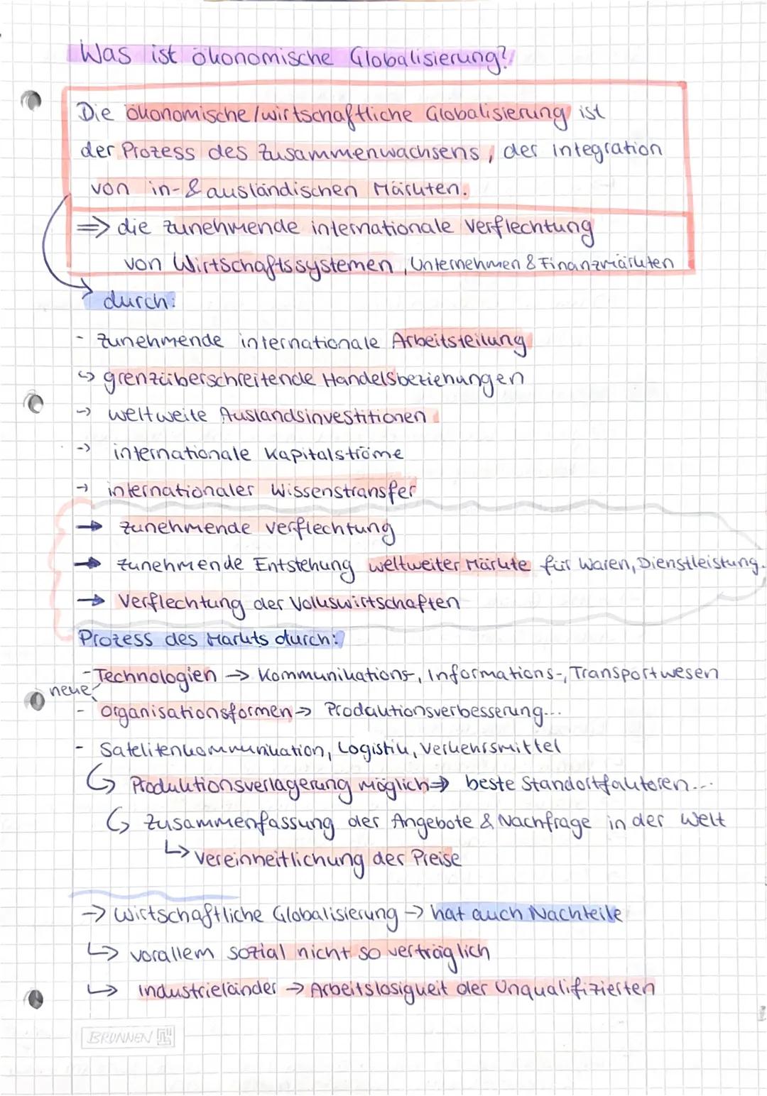 Powi
Globalisierung
Was ist Globalisierung?
Die Entwicklung der weltweiten Vernetzung & Integration
in verschiedenen Bereichen.
- unters