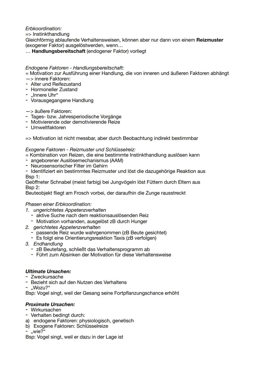 Q3.2 Verhaltensbiologie Q3.2 Verhaltensbiologie
Verhalten
festgelegt/angeboren erlernt/erworben Ursachen Verhaltensökologie
Reflexe Erbko