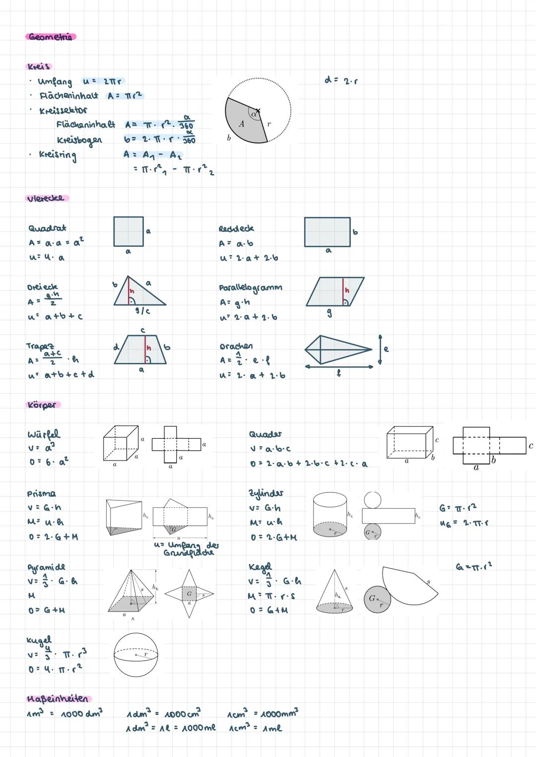 # Arithmetik / Algebra
Rechengesetze:
- Kommutatiugesetz
$a+b= b+a$ $a \cdot b= b \cdot a$
- Assoziatiugeseta
$a+b+c = a+(b+c)$ $a