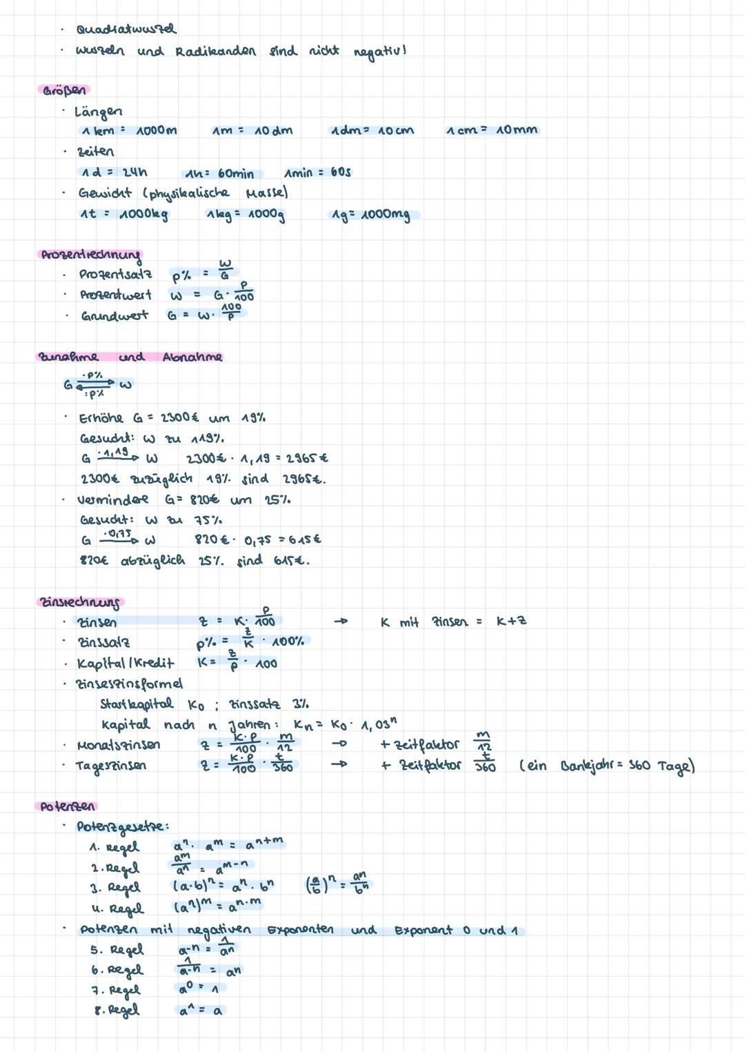 # Arithmetik / Algebra
Rechengesetze:
- Kommutatiugesetz
$a+b= b+a$ $a \cdot b= b \cdot a$
- Assoziatiugeseta
$a+b+c = a+(b+c)$ $a