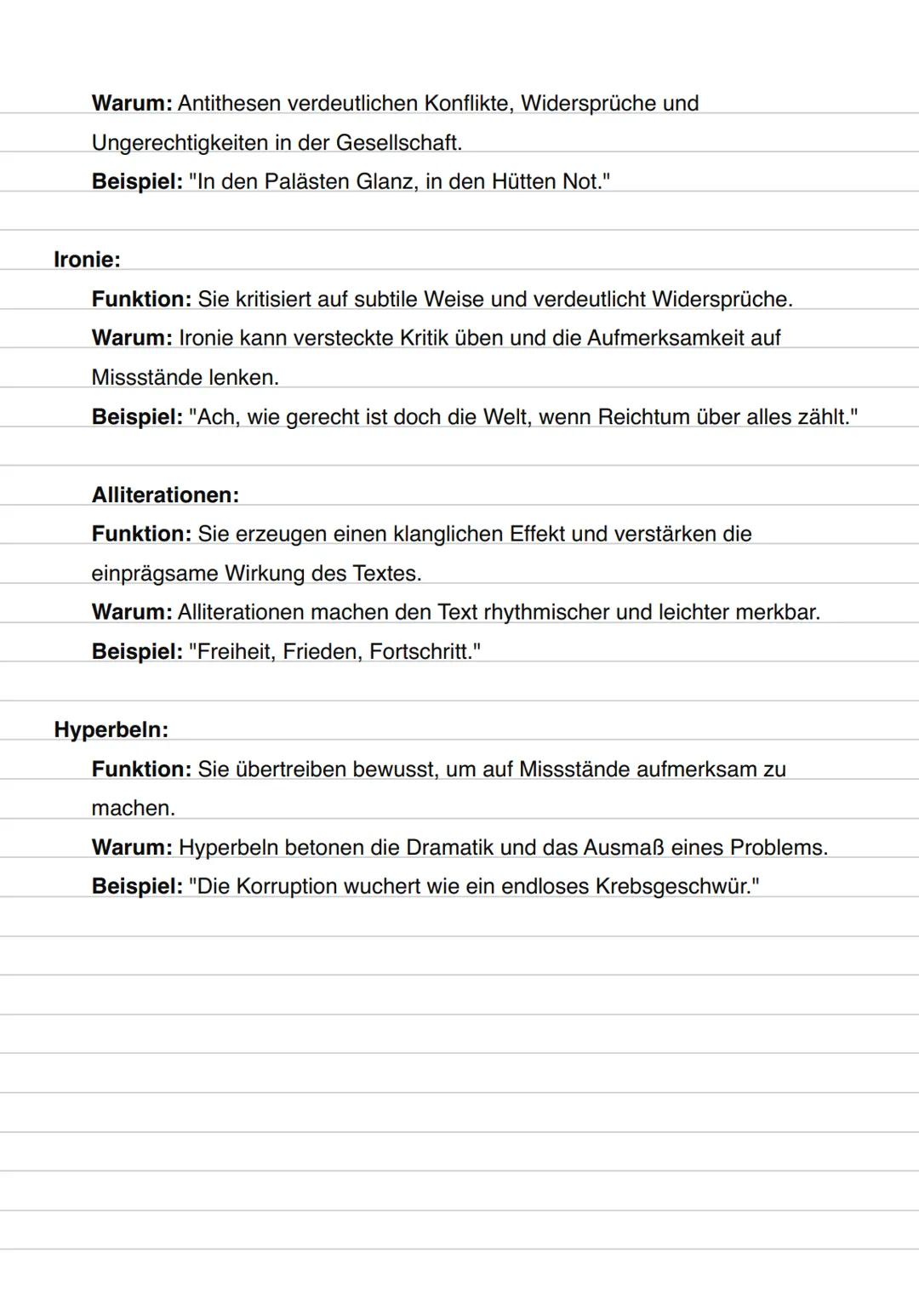 --- OCR Start ---
Politische Lyrik
Definition und Merkmale:
Thematisiert gesellschaftliche
Machtverhältnisse und politische Konflikte
Typisc