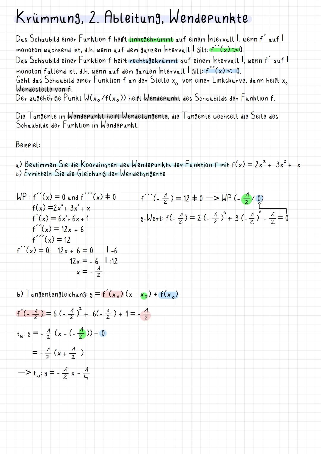 # Die Ableitungsfunktion – grafisches
Ableiten
Die Funktion, die jedem $x$ aus der Definitionsmenge von $f$ die Ableitung $f'(x)$ an dieser