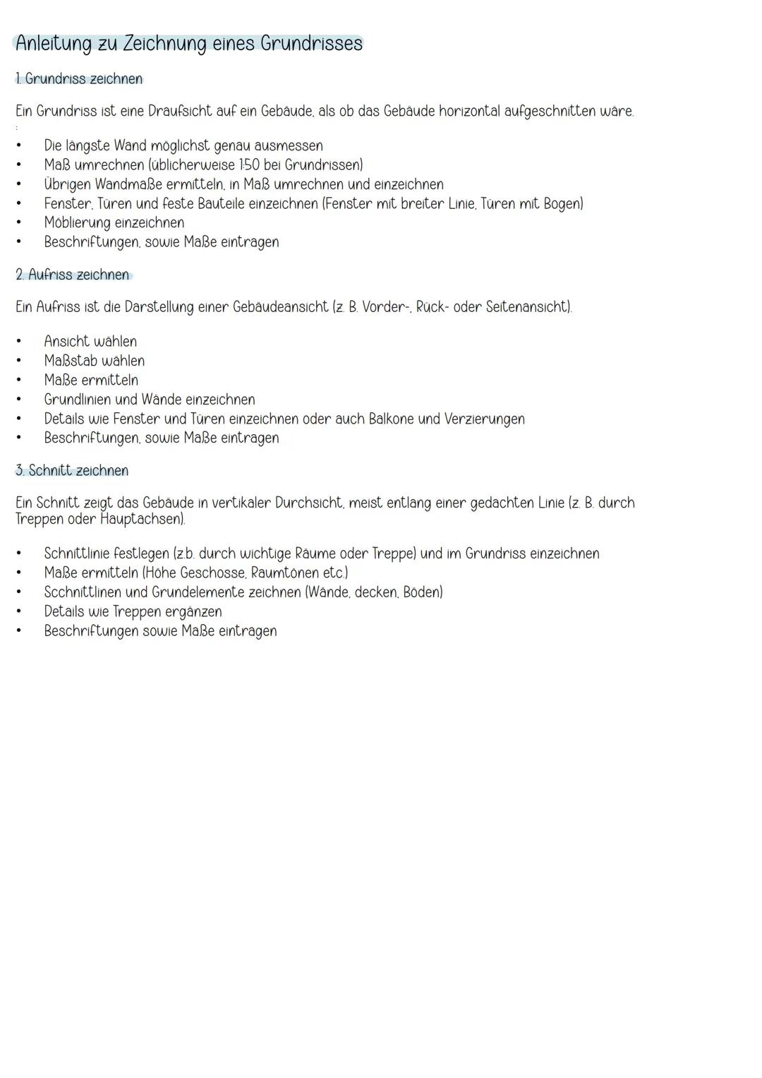 # Übersicht der architektonischen Begriffe
Profanbau Bauten für private oder politische Zwecke z B. Wohnhauser oder Werkstätten
Sakralbau