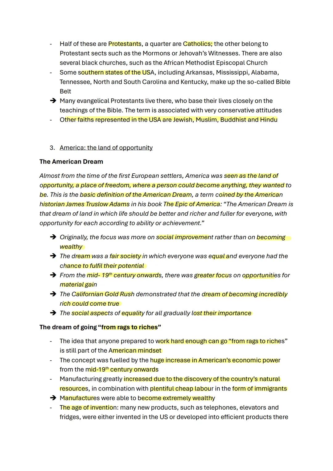 Englisch Lernzettel
USA
1. Politics in the USA
Political system
The political system in the United States is made up of three parts: the Leg
