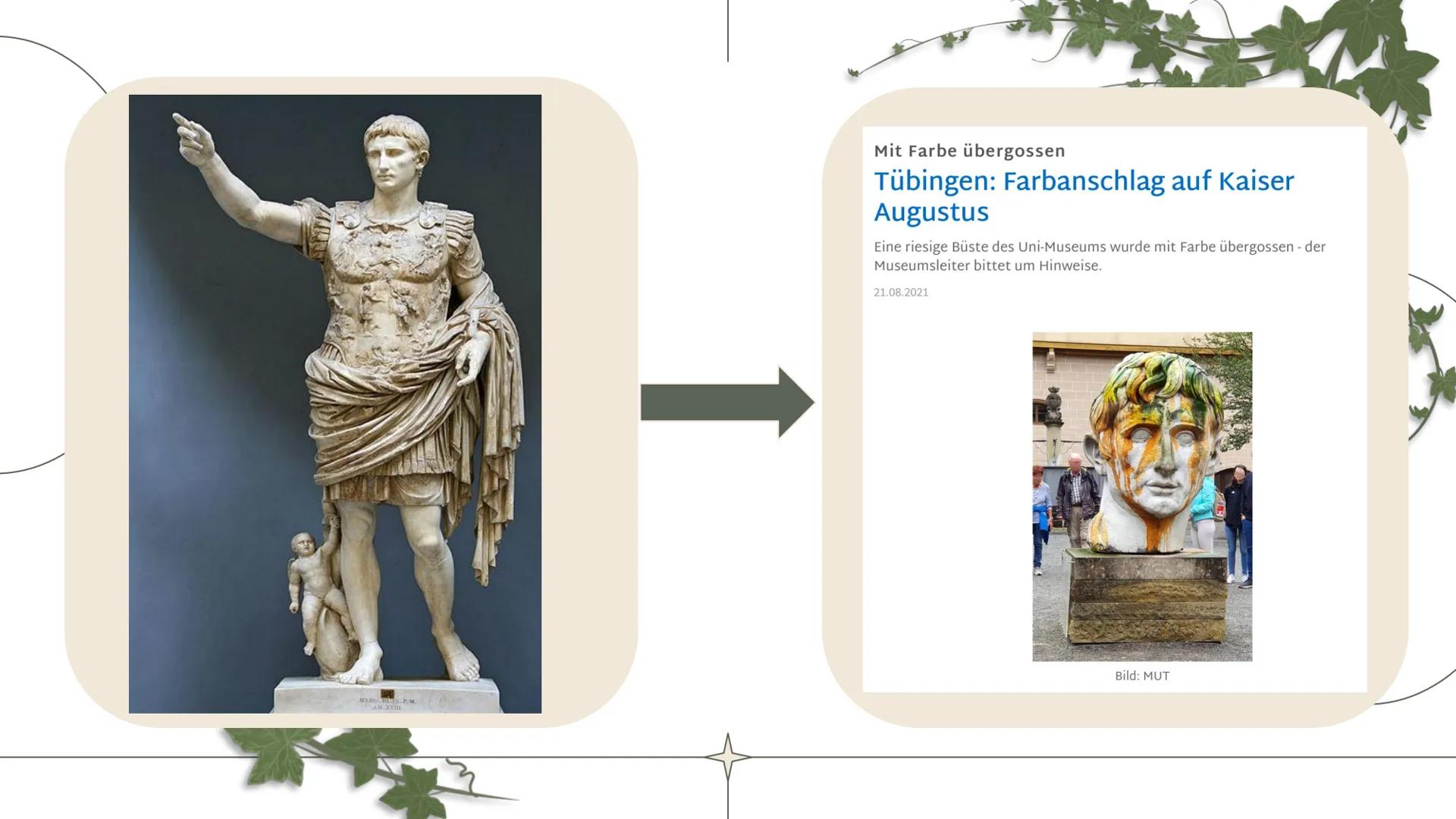 EINSTIEG:
• Was seht ihr auf dem Bild?
• Wer könnte hier dargestellt
sein?
• Könnt ihr evtl. sagen, in
welcher Zeit wir uns
befinden? # AUGU