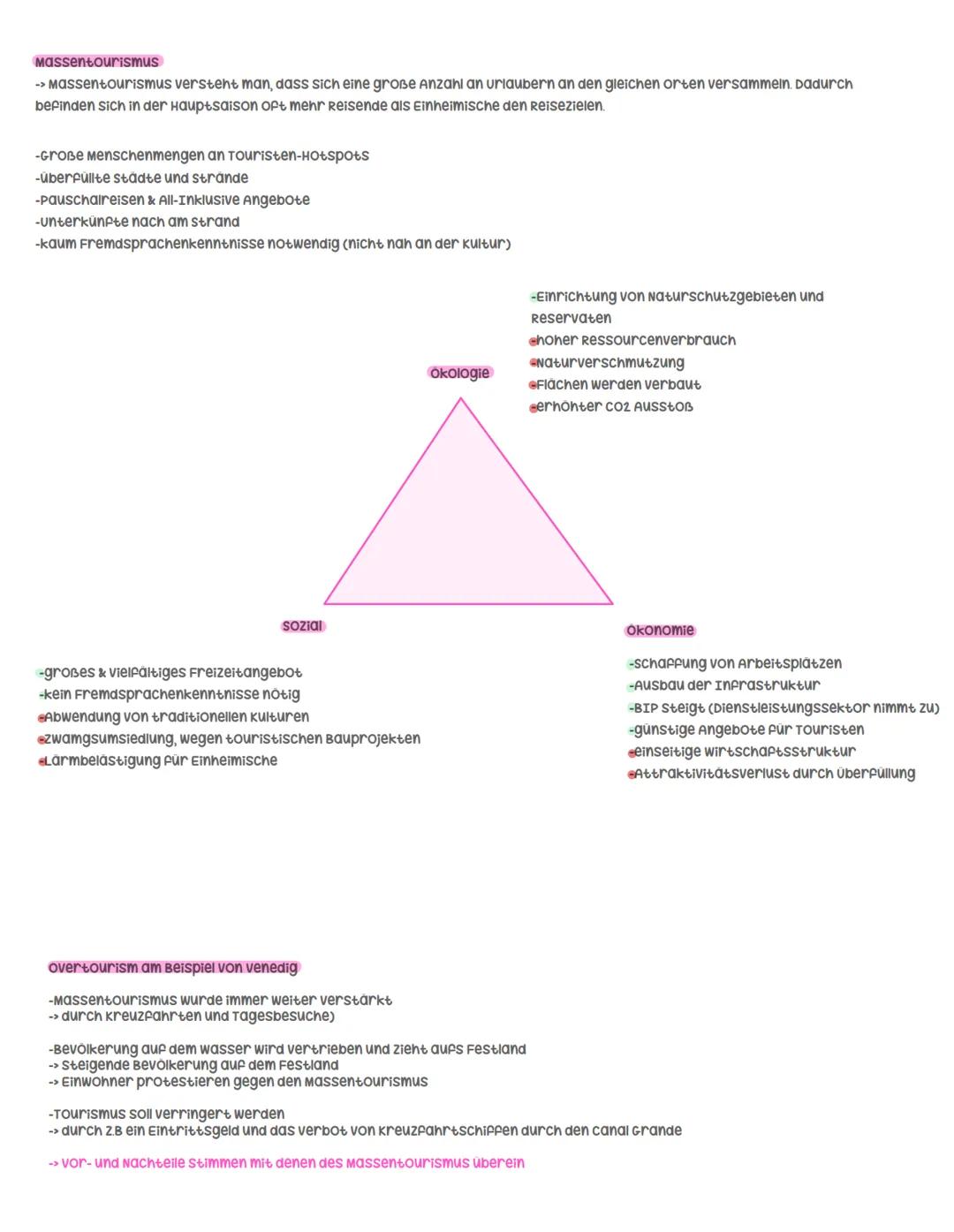 # Tourismus
## Tourismusformen
### Individualtourismus
-Selbst geplante Aufenthalte der Touristen
-Oft abgelegene Reisegebiete
-weniger ve