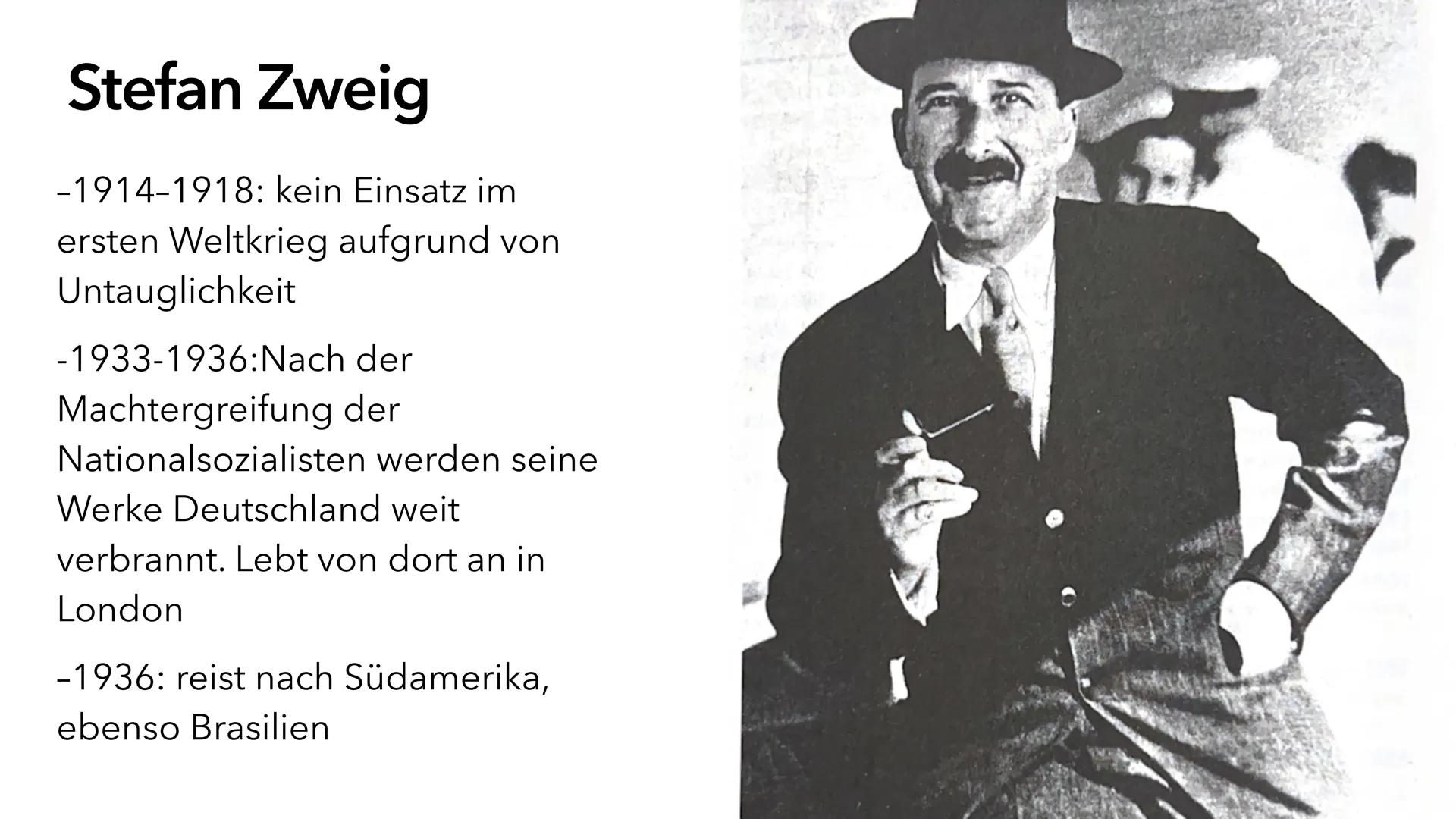 # Schachnovelle
Stefan Zweig Stefan Zweig
-1881: wird am 28. November in
Wien in eine jüdische Familie
geboren
-1892-1899: Besucht das
Maxim