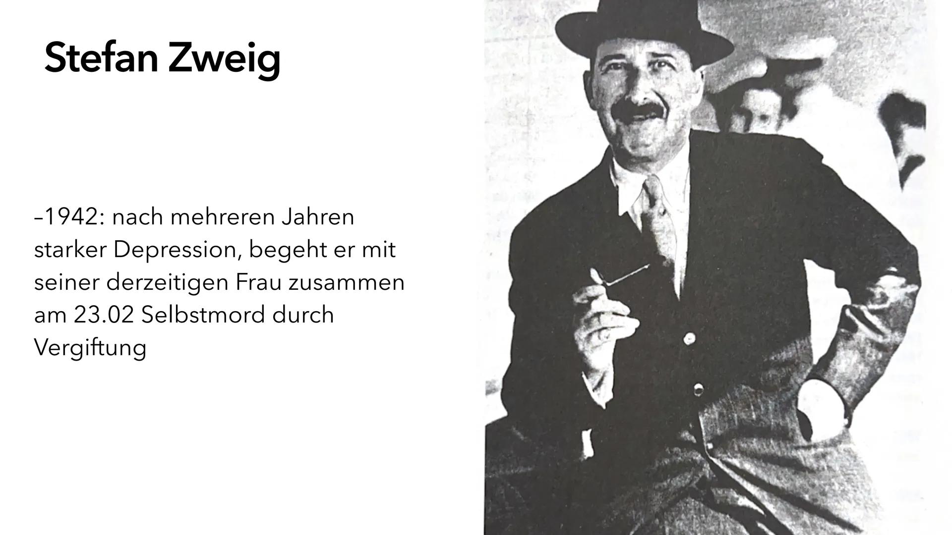 # Schachnovelle
Stefan Zweig Stefan Zweig
-1881: wird am 28. November in
Wien in eine jüdische Familie
geboren
-1892-1899: Besucht das
Maxim