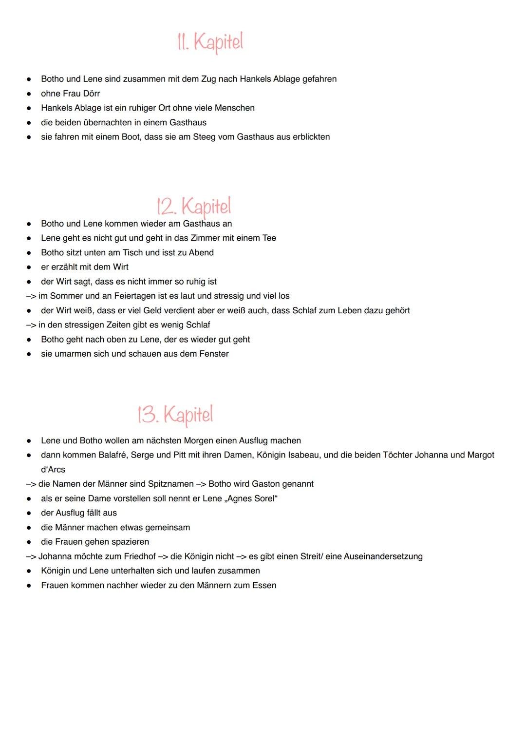 # 1. Kapitel
* Frau Nimptsch ist die Pflegemutter von Lene
* Nachbarin Frau Dörr geht Frau Nimptsch nach Pfingsten besuchen
* Lene ist mit