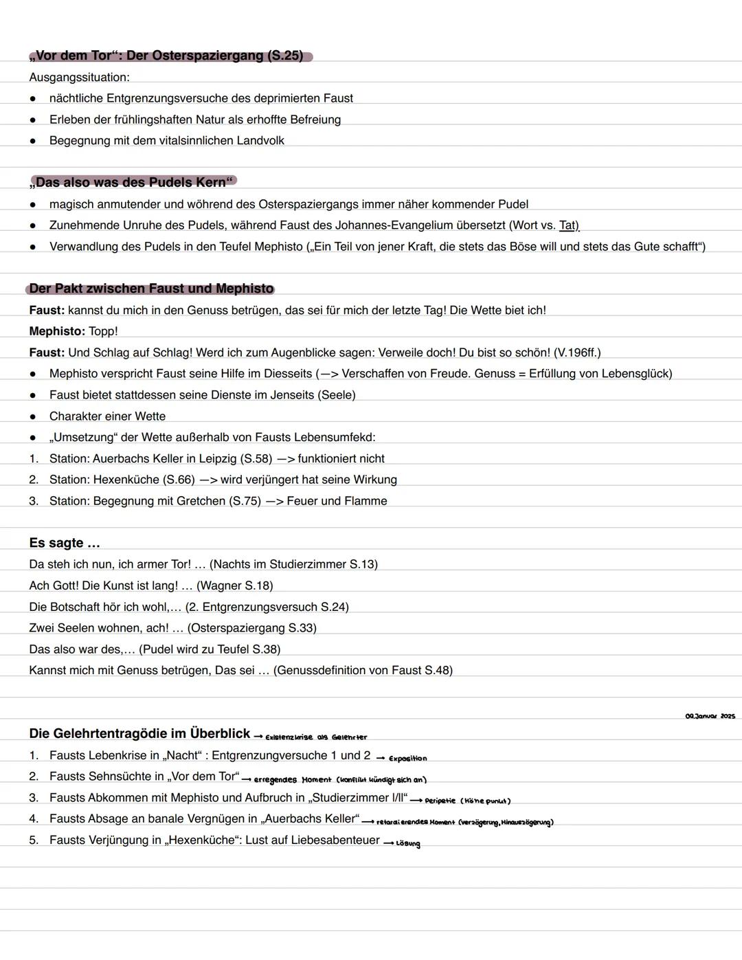 deutsch
— ♥ — # „Vor dem Tor": Der Osterspaziergang (S.25)
Ausgangssituation:
* nächtliche Entgrenzungsversuche des deprimierten Faust