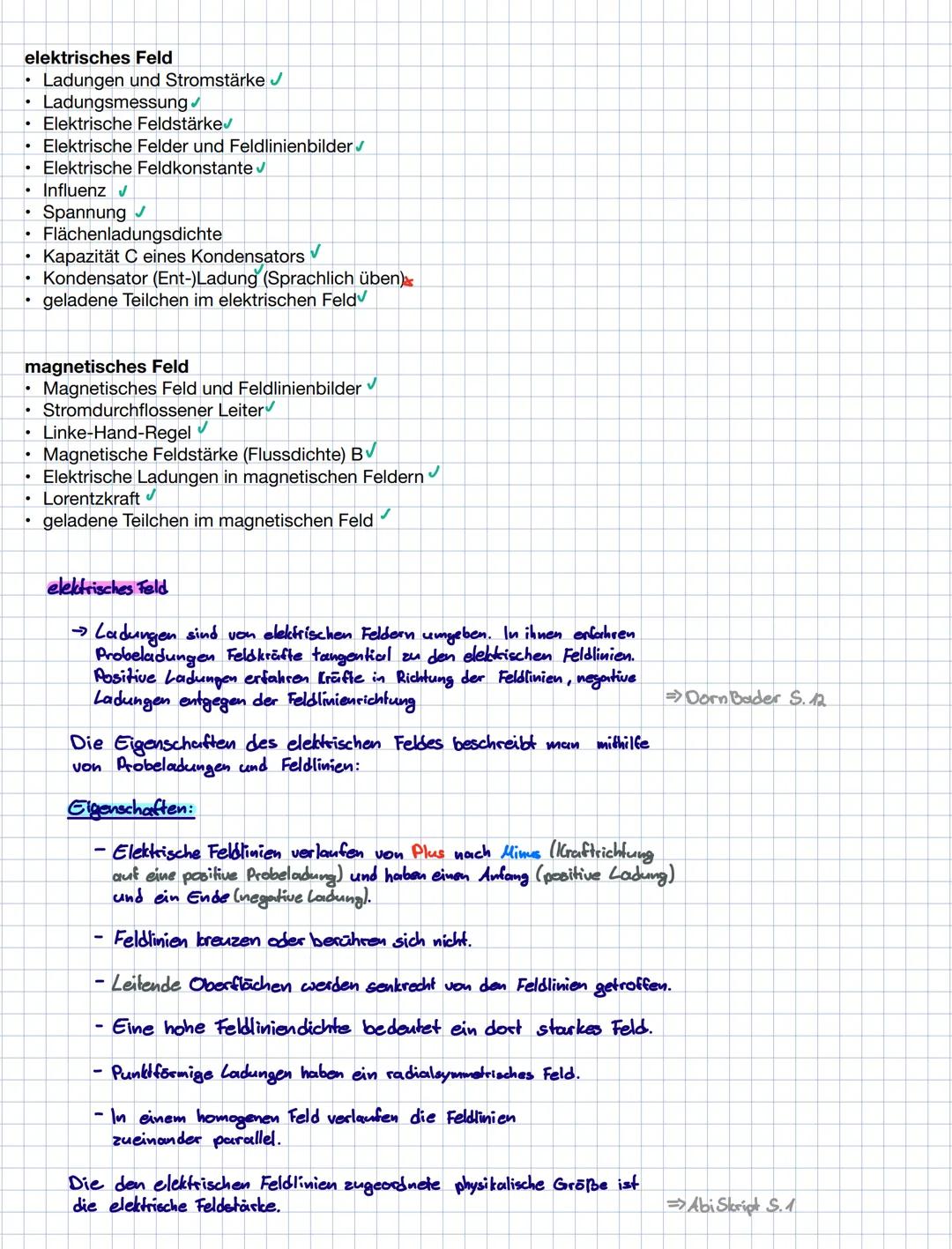 # elektrisches Feld
- Ladungen und Stromstärke✔
- Ladungsmessung✔
- Elektrische Feldstärke✔
- Elektrische Felder und Feldlinienbilder✔
- Ele