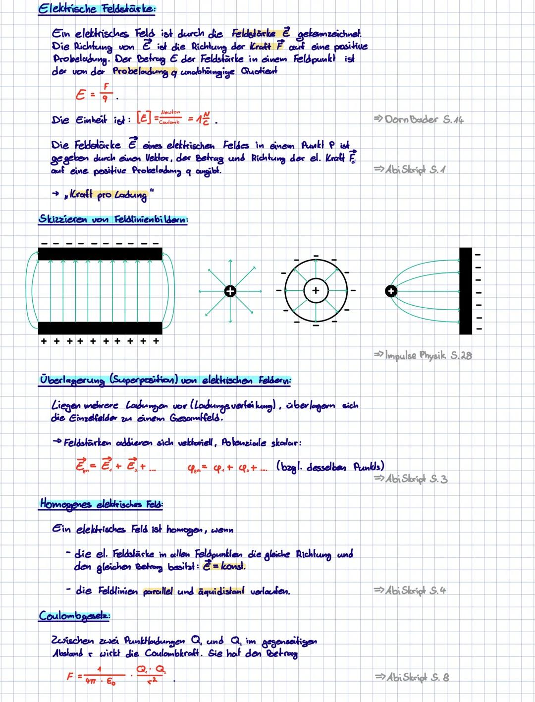 # elektrisches Feld
- Ladungen und Stromstärke✔
- Ladungsmessung✔
- Elektrische Feldstärke✔
- Elektrische Felder und Feldlinienbilder✔
- Ele