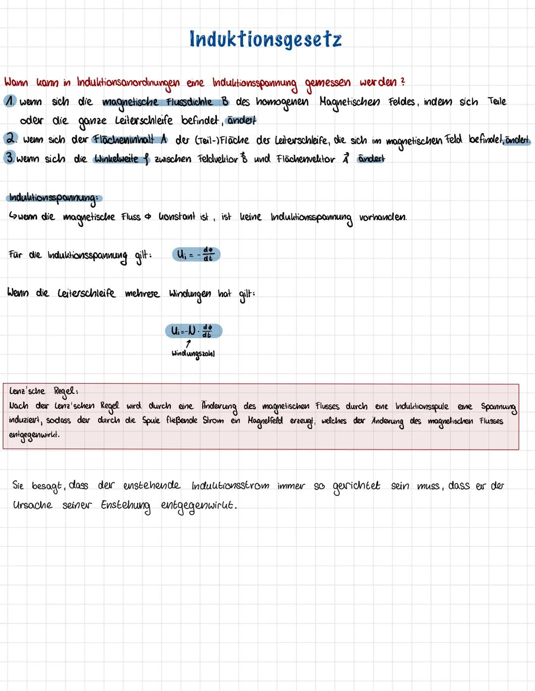 # Elektromagnetische Induktion
Induktion ist die Erzeugung von Spannung
Lorentzkraft
Lleiter
+ Elektronenmangel
- Elektronenüberschuss
