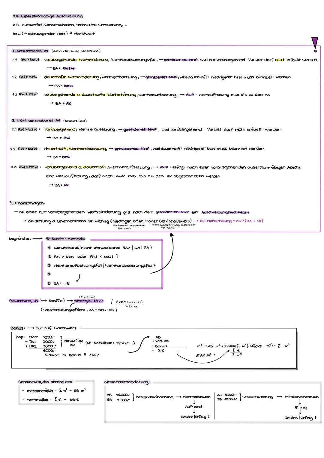# 2. ABSCHREIBUNG
2.1 Anschaffungskosten berechnen
Kaufpreis + Grundpreis + Anschaffungnebenkosten (ANK) = Preisnachlass + AK
| Grundstück