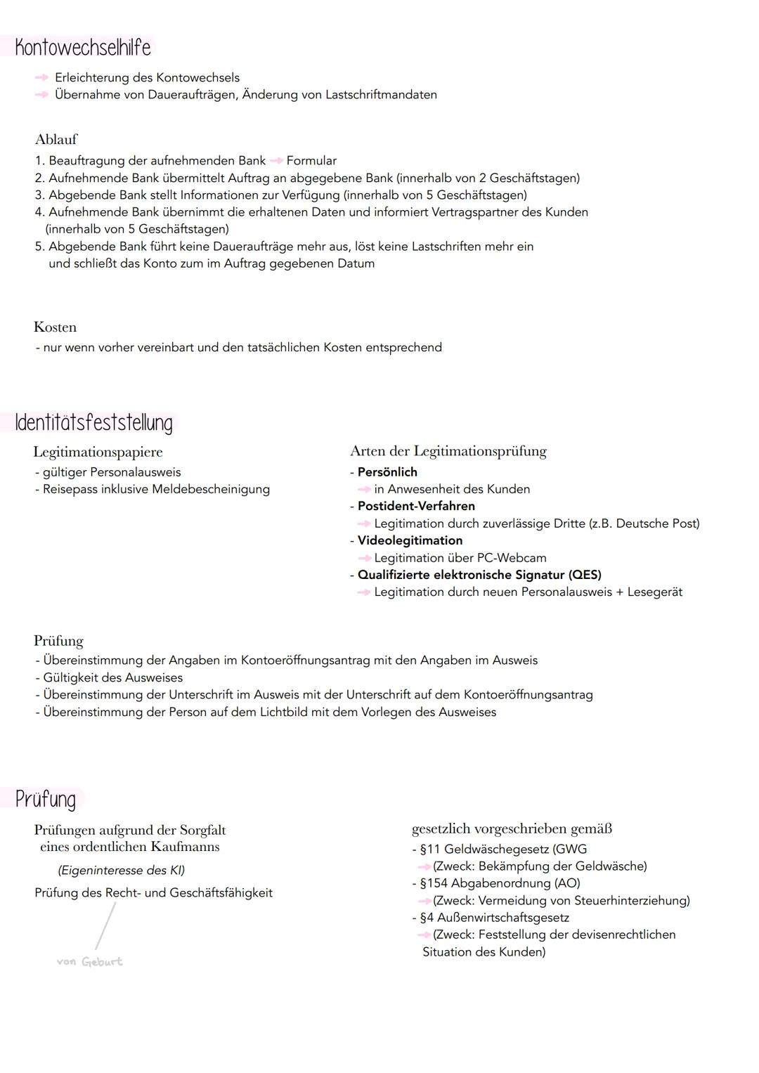 # Kontoeröffnung für Privatkunden
## Kontokorrentkonto
- Mittelpunkt der Geschäftsverbindung
- dient der Abwicklung des Zahlungsverkehrs