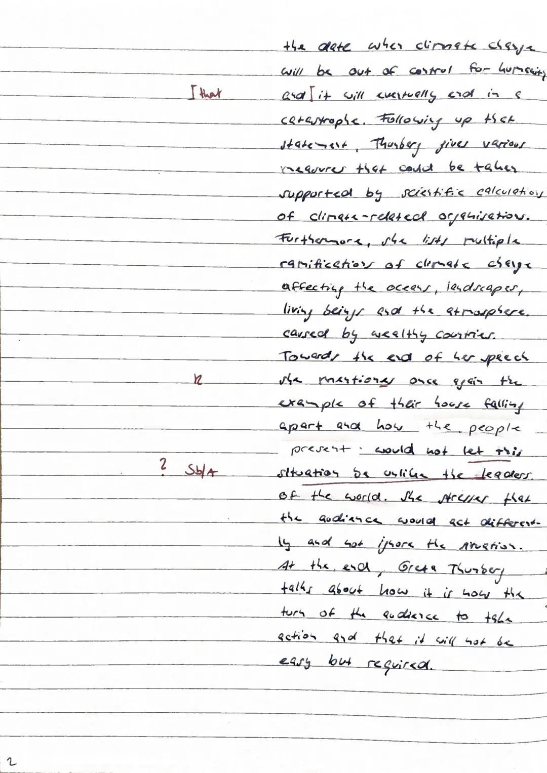 # LK Englisch
Klausur Nr. 2
24. November 2022
Speech given by Greta Thunberg in the European Parliament in Strasbourg at an
extraordinary