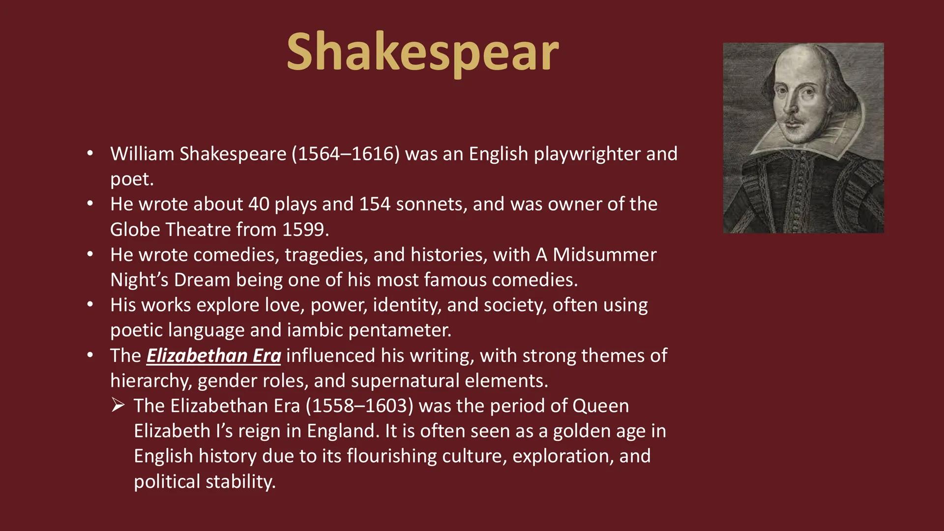 # A Midsummer Night's Dream
By William Shakespeare --- OCR Start ---
ADMIT ONE
4697
ADMIT ONE
TOPIC OUTLINE
• Interduction to Shakespeare
E