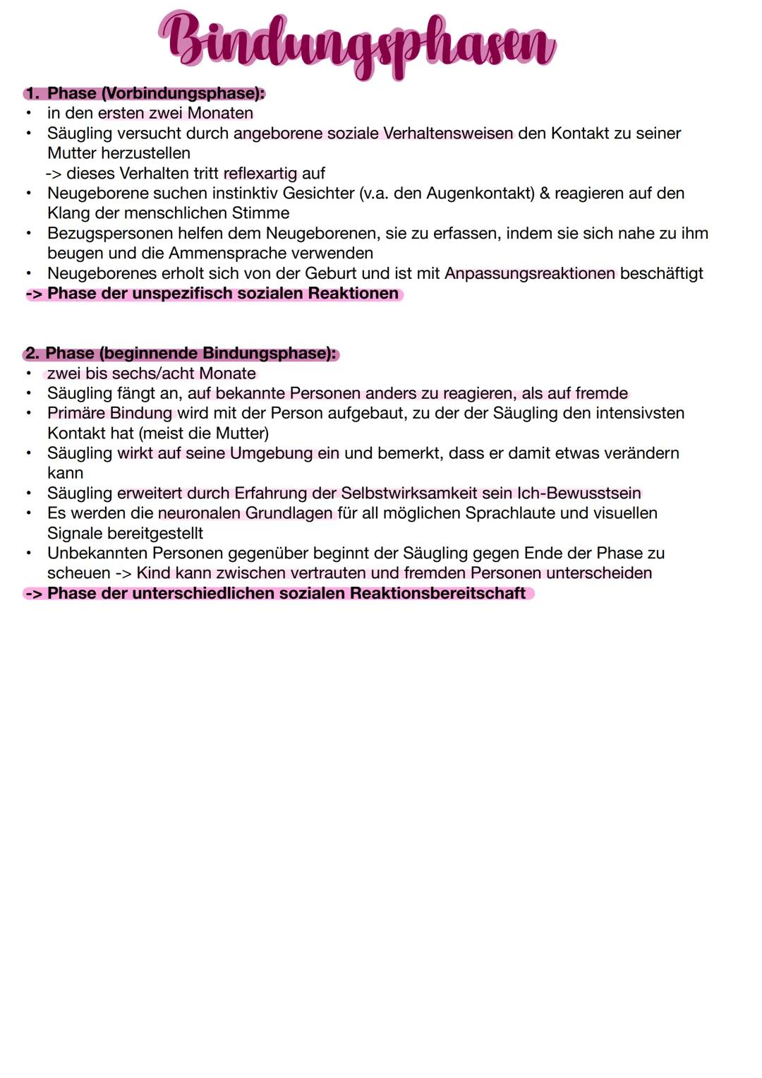 # Bindung
Grundbedürfnis: Bedürfnis nach Essen, Trinken, sozialer Bindung, Schlaf = lebenswichtige
Bedürfnisse
Bindungsperson: meistens Mu