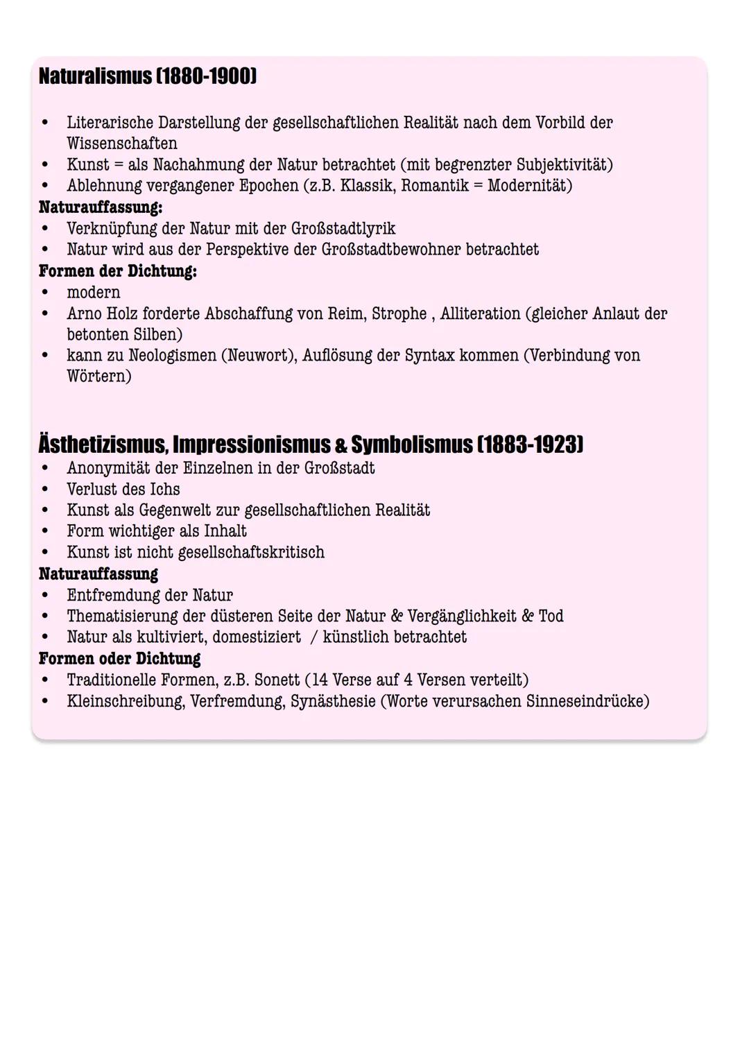 # Metaphorik der Natur
**Motive:**
- Wald, Wiese, Berge, Sonne, Tag, Meer, Wasser, Tiere
- Beziehung zwischen Mensch-Natur, Himmel-Erde
- M