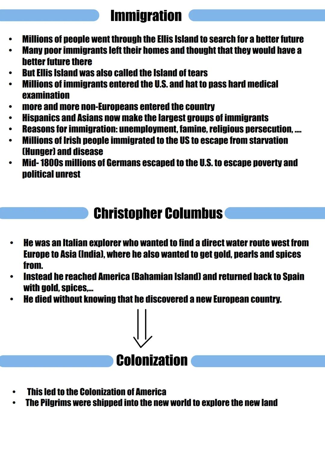 # American history
- Early 14th century: the first European came to America
- 1492: Christopher Columbus discovered America which led to the