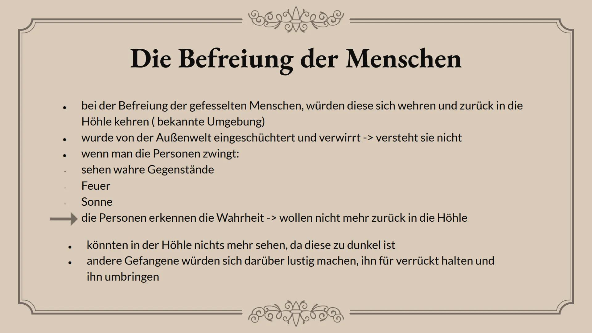 # Das
# Höhlengleichnis
Platon # Gliederung
01.
Wer war Platon ?
02.
Beschreibung
03.
Bedeutung
04.
Beispiel
05.
Abschlussfrage