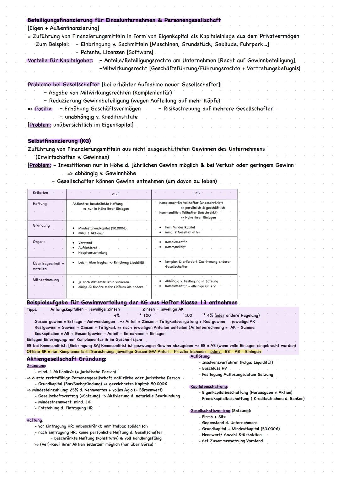 # INVESTITION & FINANZIERUNG
Investition = Verwendung der Geldmittel (Kapital) zum Erwerb von Sachvermögen
Finanzierung = befasst sich mit