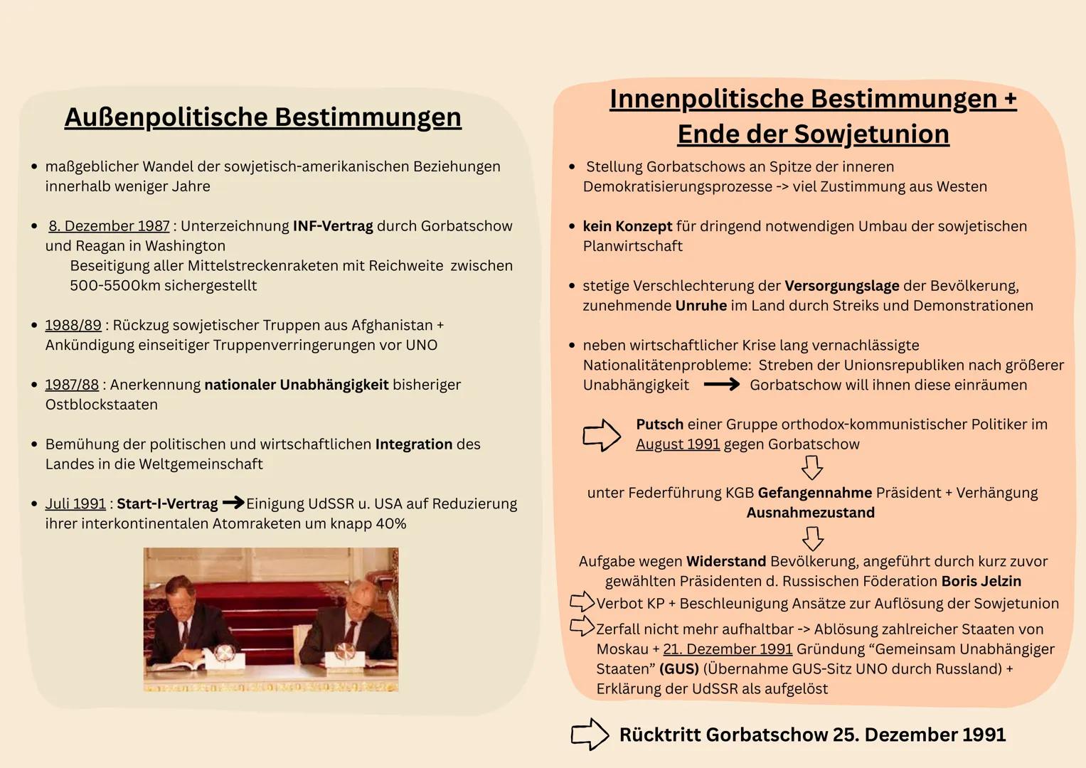 dauerhaftes Mithalten in
Rüstungswettlauf nicht möglich
mehr Mittel in Militärsektor
gelenkt als Volkswirtschaft
verkraften konnte
ARA
GOR