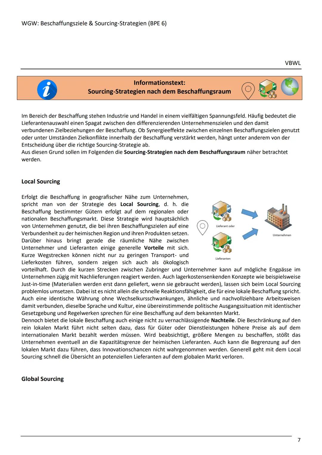 # WGw: Beschaffungsstrategien & Sourcing-Strategien (BPE 6)
# Sourcing-Strategien
- Abhängigkeit vom Lieferanten
- Größe Verhandlungsmacht