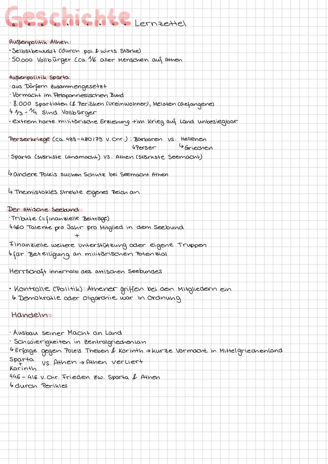 # Geschichte Lernzettel
Herrschaftssysteme:
Oligarchie: Herrschaft einer kleinen Gruppe (=Reiche)
Aristokratie: Herrschaft einer kleinen G