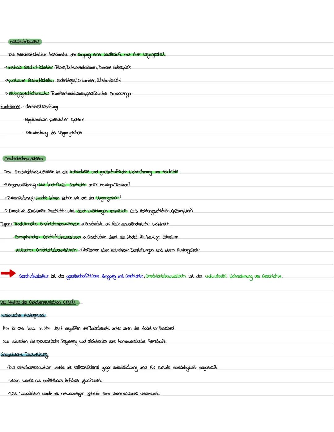 # Geschichtskullur
Die Geschichtskultur beschreibt den Umgang einer Gesellschaft mit ihrer Vargangenheit.
mediale Geschichtskultur : Filme